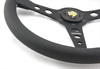 Preview: Momo Leder Sportlenkrad Prototipo 350mm schwarz black steering wheel volante