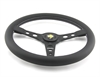 Preview: Momo Leder Sportlenkrad Prototipo 350mm schwarz black steering wheel volante