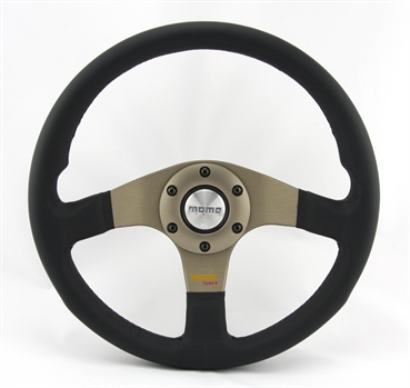 Momo Leder Sportlenkrad Tuner silber 32 320mm schwarz anthrazit steering wheel volante