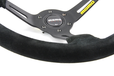 Momo Wildleder Sportlenkrad Modell MOD. 08 350mm schwarz black steering wheel volante