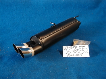Lexmaul Endschalldämpfer 2 Rohr L 97-5HDX fürOpel Astra-CC