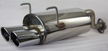 TSS Endschalldämpfer 2x90mm Oval für Honda Civic Sp