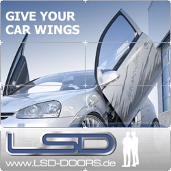 LSD Doors Flügeltüren Kit für Opel Astra GTC*, Astra Twin Top** Typ A-H/C Coupe, Cabrio Bj. 03/05-`*, 04/06-**