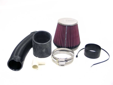 Preview: 57-0015 K&N 57i Performance Kit für Ford Fiesta 3 Bj.3/89-3/93 Sportluftfilter Offener Filter