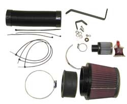 Preview: 57-0593 K&N 57i Performance Kit für Audi A4 8E/8H Bj.11/00-5/08 Sportluftfilter Offener Filter
