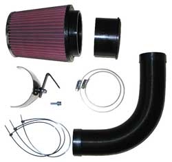 Preview: 57-0604 K&N 57i Performance Kit für Opel Corsa C, Meriva Sportluftfilter Offener Filter