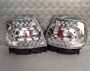 Rückleuchten chrom/klar mit LED für Audi A4 Bj.`95-`00