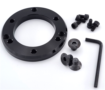 Lenkrad Adapter schwarz 10mm für Momo Naben mit 70mm auf Atiwe 3x 61mm zu erweitern