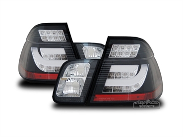 Rückleuchten LED schw./dunkel für BMW E46 Limo. 98-
