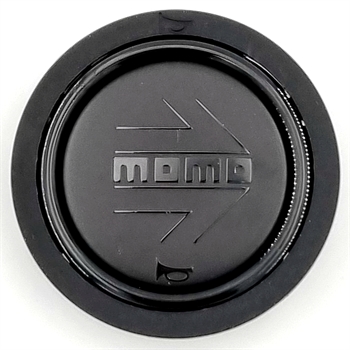 Momo Hupenknopf schwarz Black Edition 2-Polig, Durchmesser ca.52mm