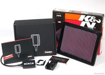 K&N Filter DTE Pedalbox für Audi Q3 8U ab 2011 2.0 TDI R4 130KW GasPedalbox Chiptuning Sportluftfilter