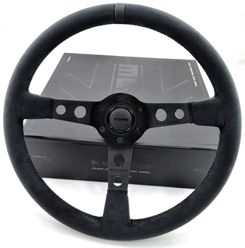 Momo MOD. 07 Black Edition Wildleder Sportlenkrad Modell 07 35 350mm schwarz black steering wheel volante