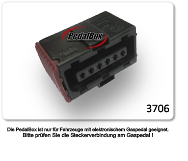  DTE Pedalbox 3S mit Schlüsselband für SAAB 9-3 YS3F 162KW 01 2011- 2.0 t BioPower Gaspedalbox Tuning