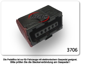  DTE Pedalbox 3S mit Schlüsselband für Opel Vectra C 3.2L V6 155KW Gaspedal Tuning Chiptuning