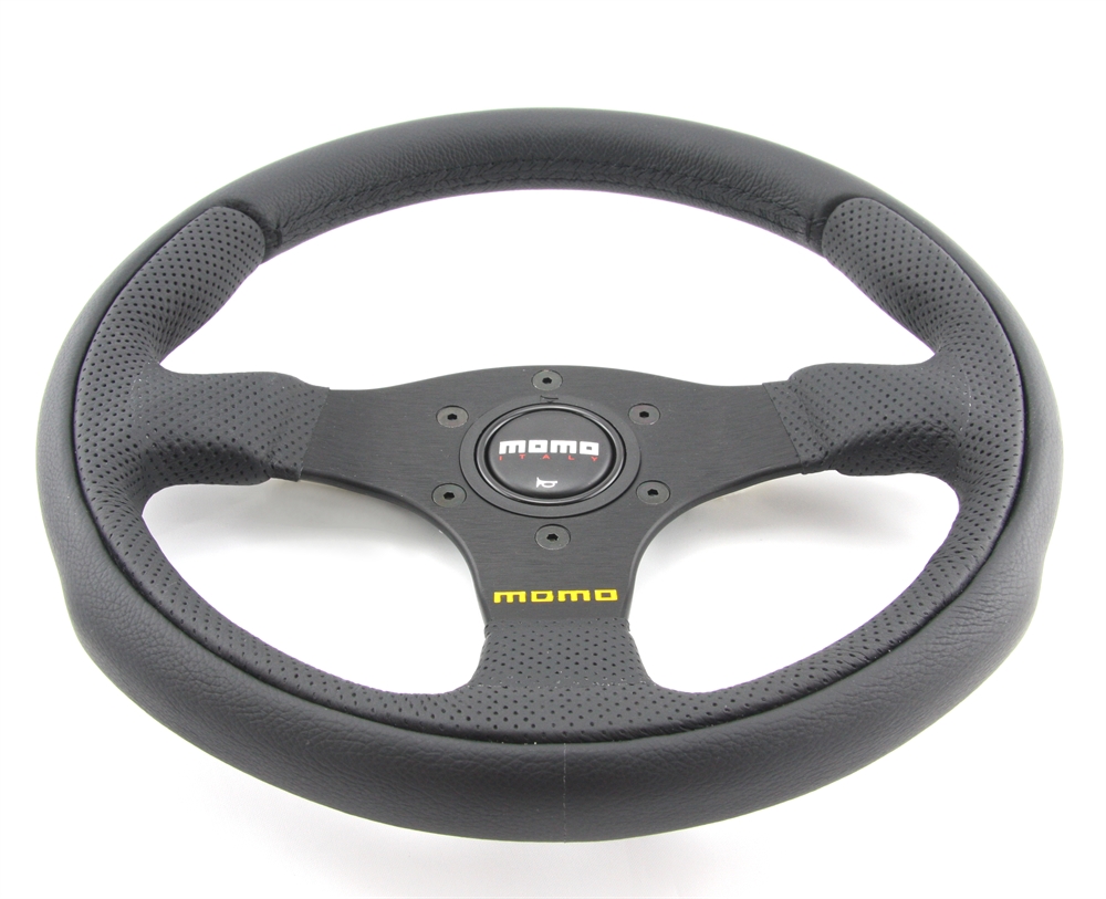 BMS Racing Autotuning - Momo Leder Sportlenkrad Team 30 300mm schwarz  VOLANTE STEERING WHEEL VOLANT LENKRAD