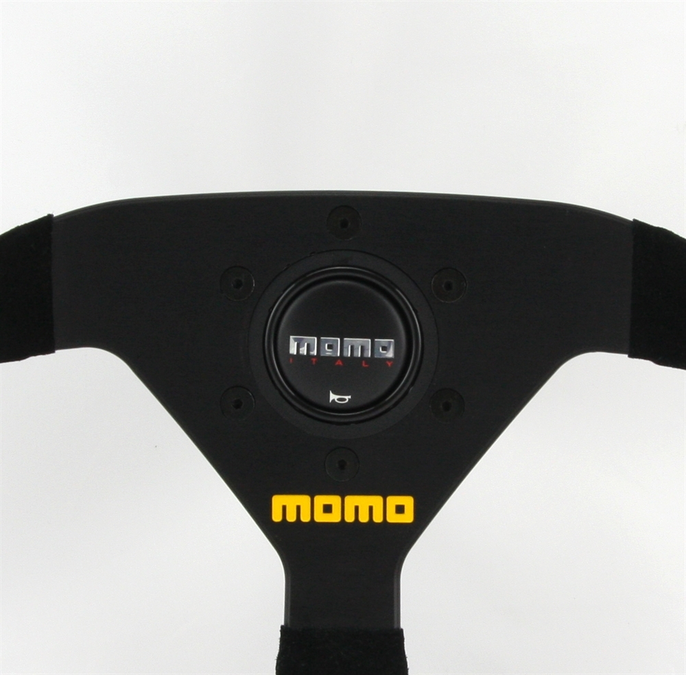  Momo Modell 07 Wildleder 35cm Sportlenkrad - inkl. Nabe für  Mini R50-R61