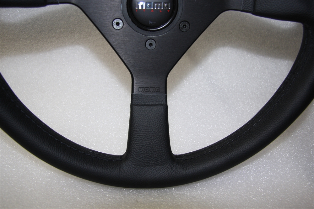 BMS Racing Autotuning - Momo Leder Sportlenkrad Montecarlo 350mm schwarz  black steering wheel volante