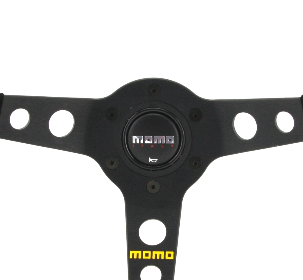 Momo Modell 07 35cm Sportlenkrad (ohne ABE) - Naben zuwählbar - 11111811311  - Wildleder schwarz