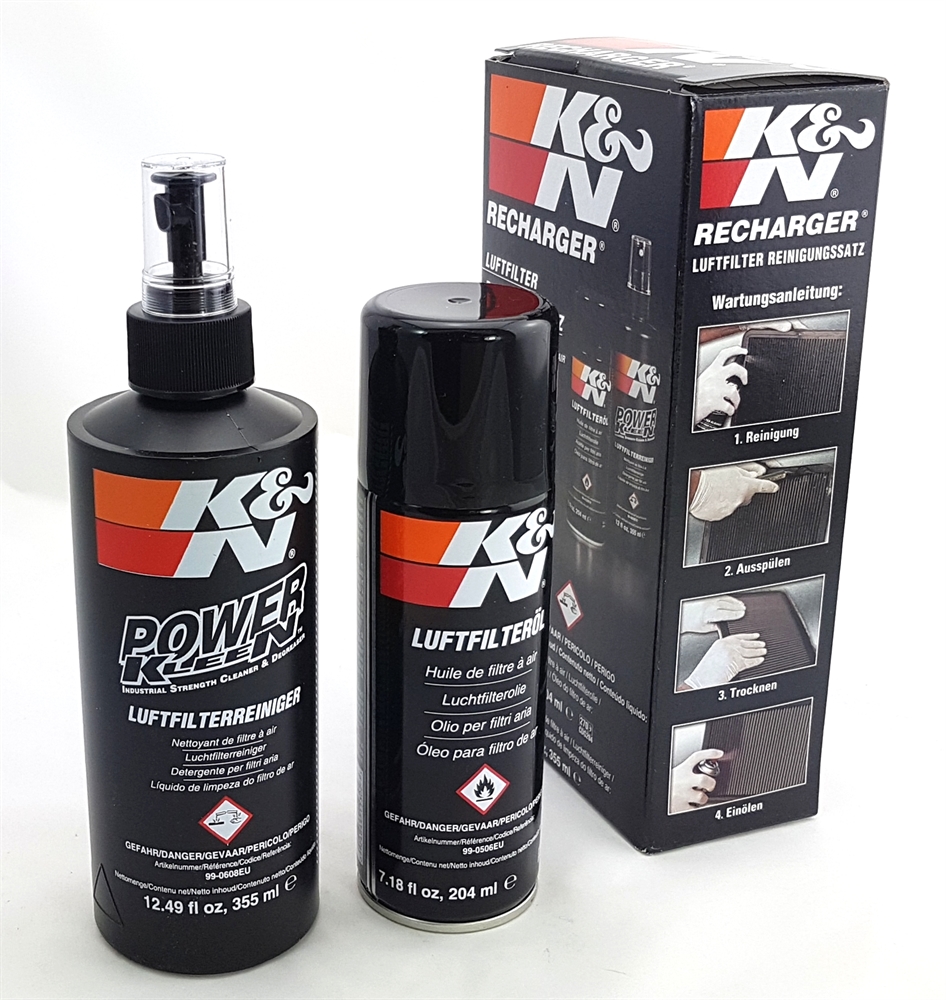 BMS Racing Autotuning - K&N Reinigungsset für Sportluftfilter, Reiniger,  Luftfilteröl