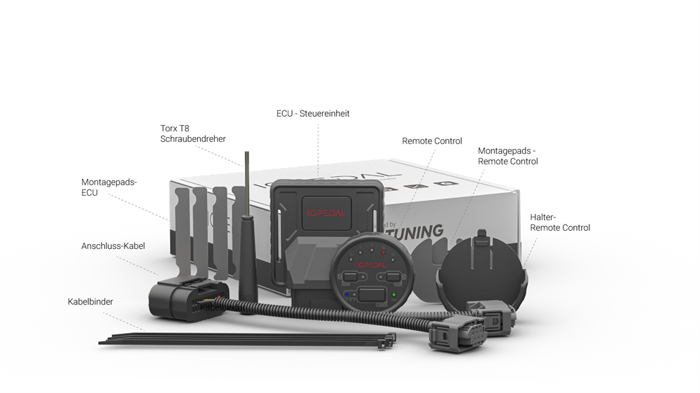 IOPedal Pedalbox für SEAT IBIZA 1.2 TDI  75PS 55KW (06/2008 bis 12/2018)