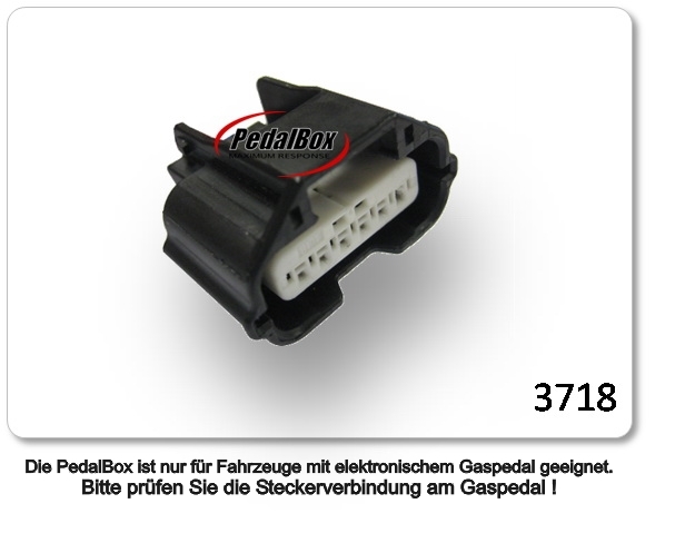  DTE Pedalbox 3S mit Schlüsselband für DACIA DOKKER Express 55KW 12 2012- 1.5 dCi Gaspedalbox Tuning