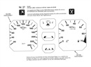 BMS Racing Tachofolie weiß für VW Golf, Jetta 1, Scirocco 2 GTI `83, Cabrio GLI `83 `85