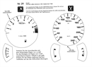 BMS Racing Tachofolie weiß für VW Golf, Jetta, Scirocco 1 GTI, Cabrio GLI `77 `80